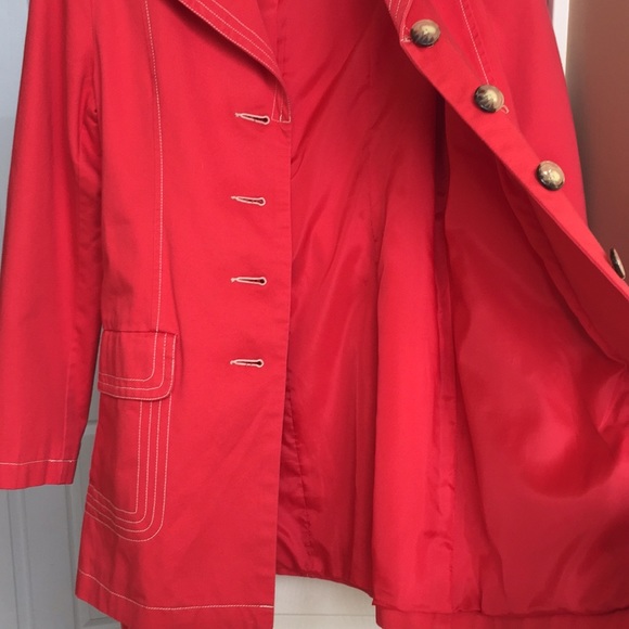 Coral trench coat - Picture 5 of 5